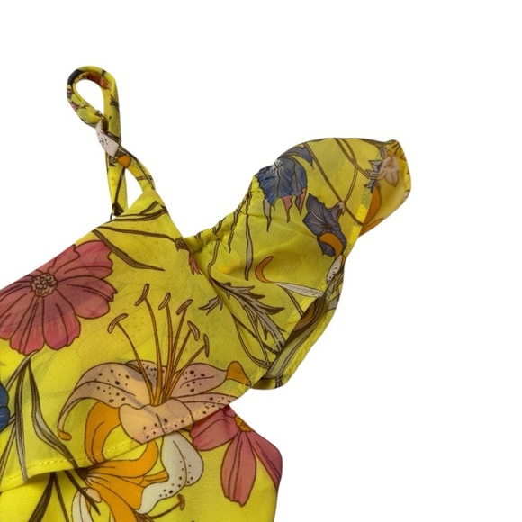 NWT boho hi low tiered cold shoulder feminine girly womens dress Small - Picture 9 of 14